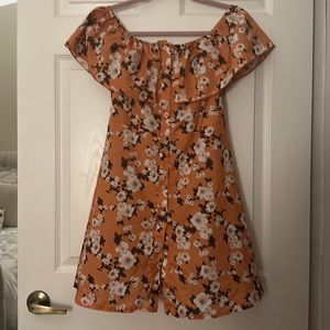 Women’s button down flower dress